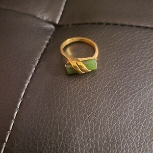 Gold and Green Avon Ring